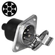 TOMADA ELÉCTRICA 7P METÁLICA TIPO N