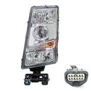 FAROL PRINCIPAL, MANUAL, ESQUERDO, CONECTOR QUADRADO